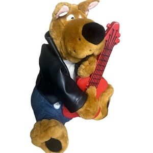 Vintage Y2K Rock & Roll Scooby Doo Plush Toy Plays Guitar Sings Soul Man WORKS!